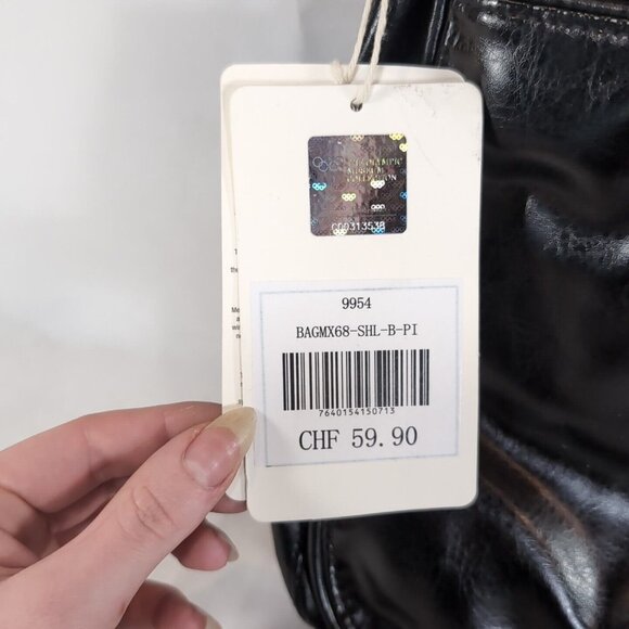 Olympic Museum Collection Mexico 68 1968 Faux Leather Bag Satchel Black NEW NWT - Picture 5 of 16